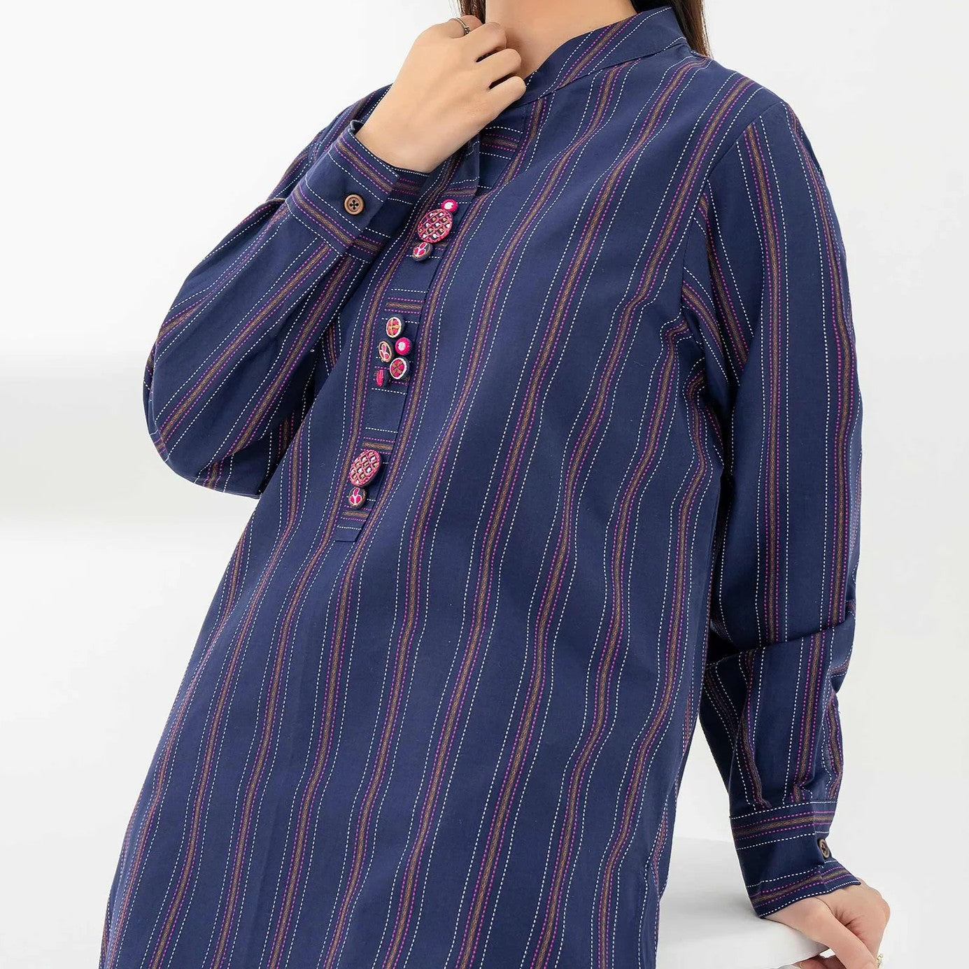 #009 - Yarn Dyed Suit-Embroidered (2 Piece)