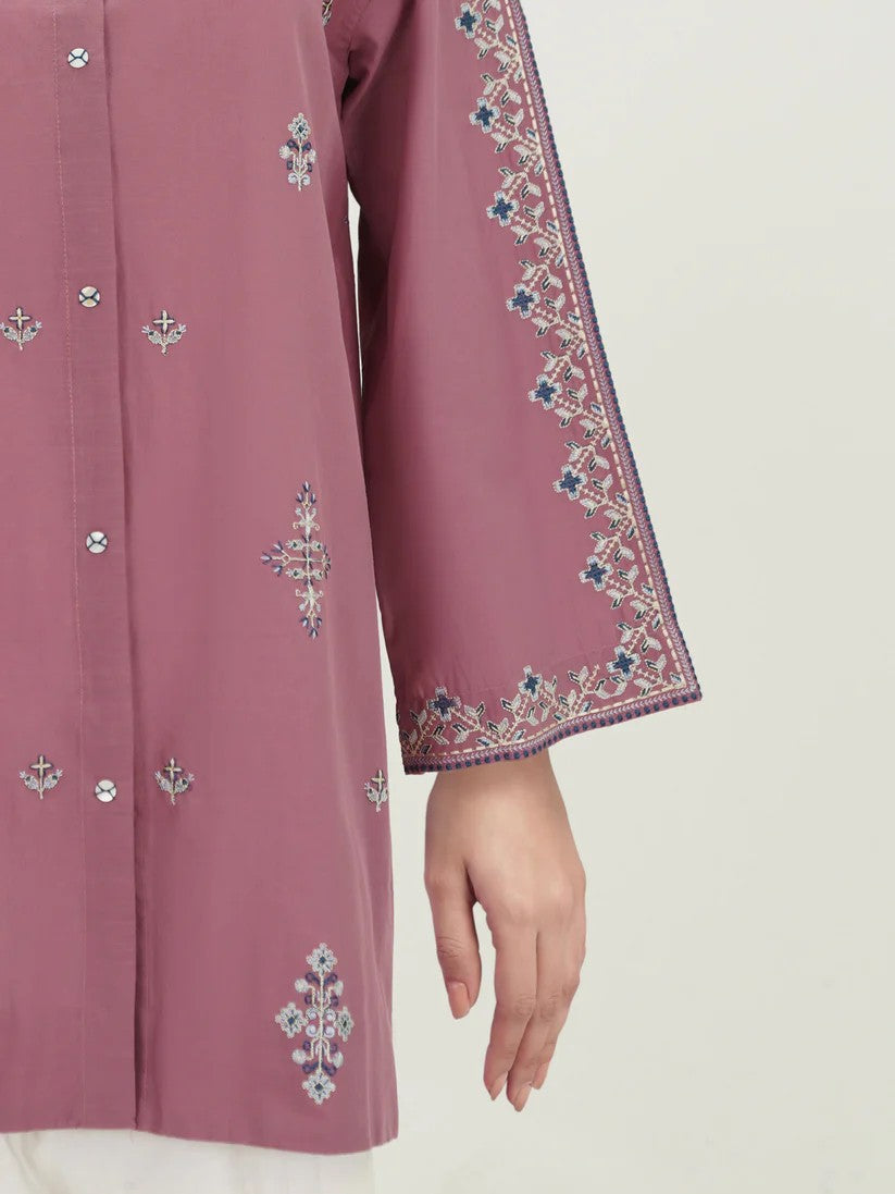 #030 - Cambric Slub Embroidered Kurti (top)