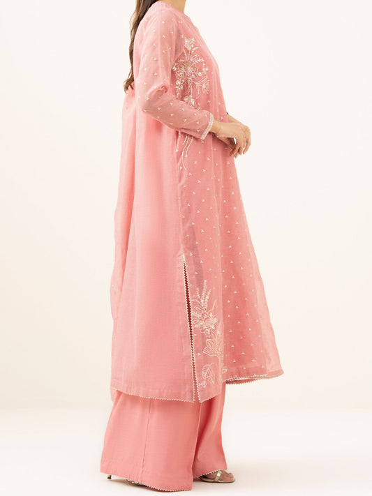 #0082 - Embroidered Karandi 3-Piece Suit (SALE)