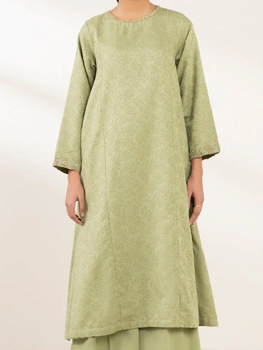 #016 - Embroidered Cotton Jacquard Shirt