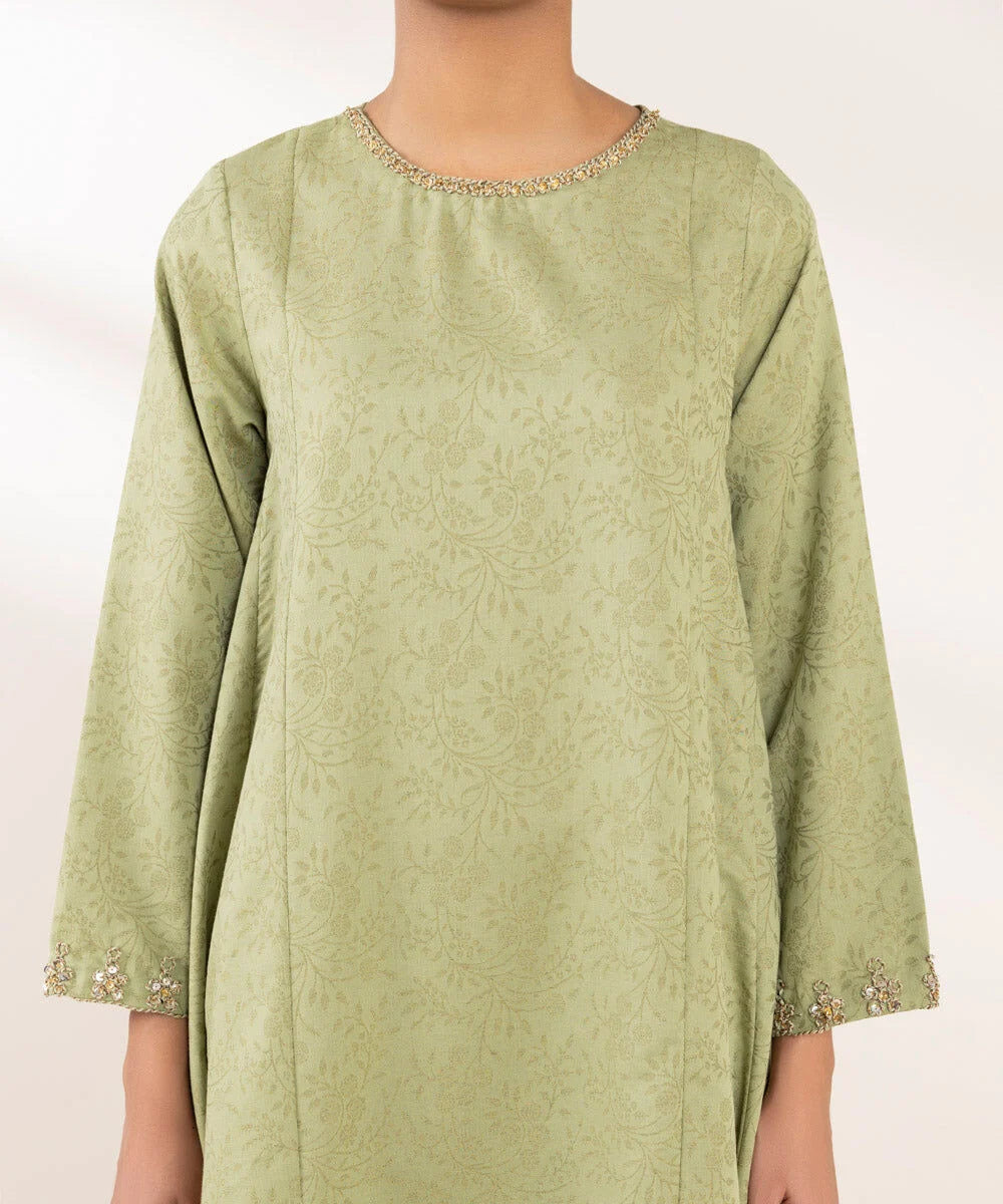 #016 - Embroidered Cotton Jacquard Shirt