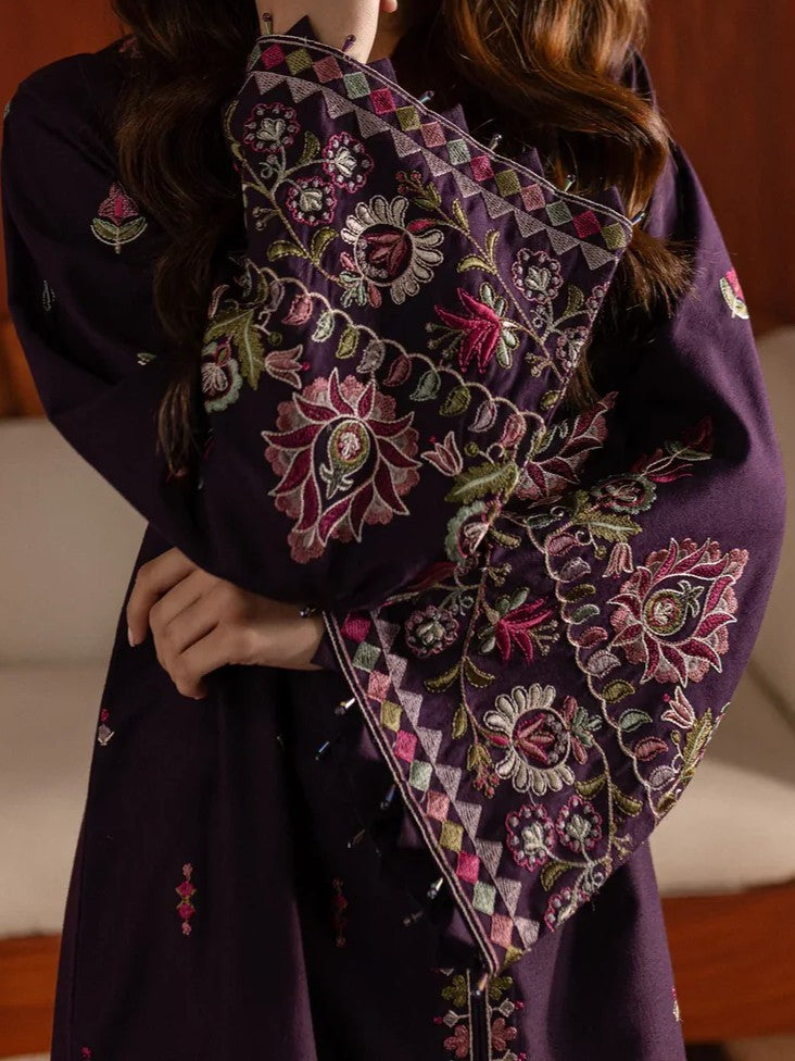 #013 - Pima lawn Embroidered Dress (2 Piece)