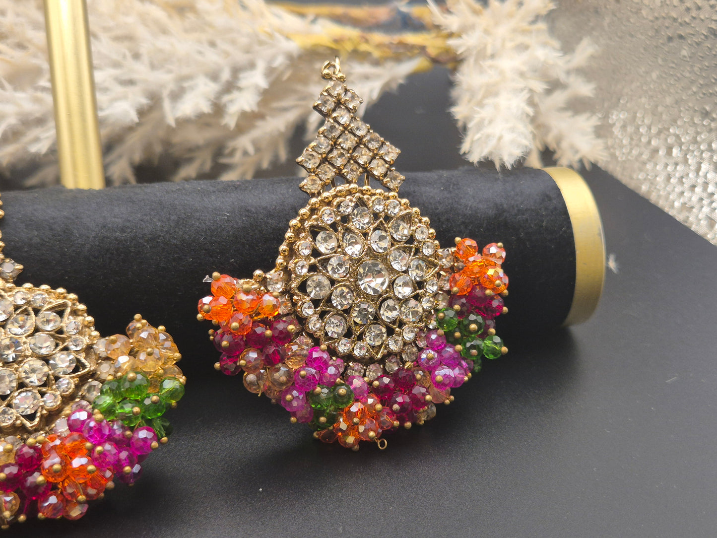 #0099 - Jhumke (earrings) with Bindiya
