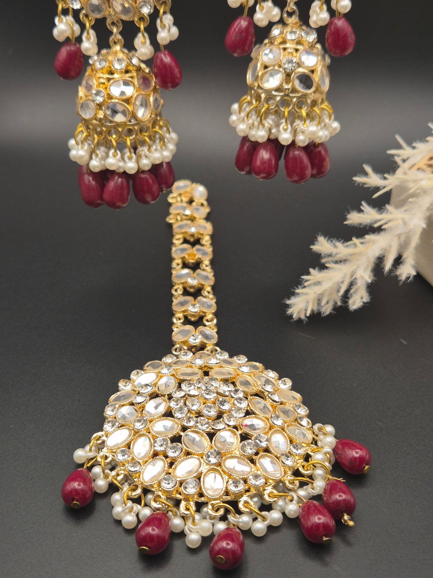 #0098 - Jhumke (earrings) with Bindiya