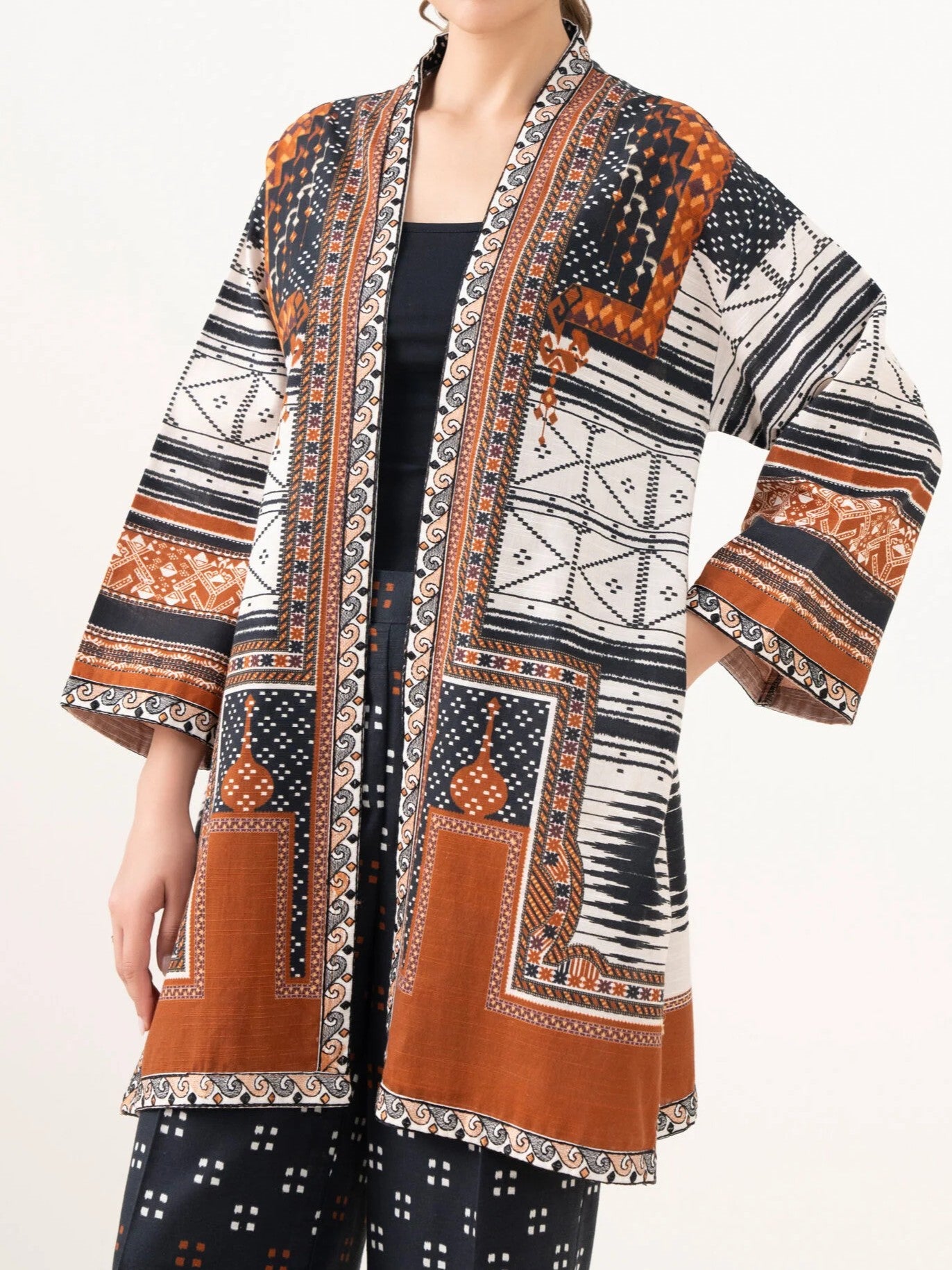 #031 - Embroidered Light Khaddar Jacket