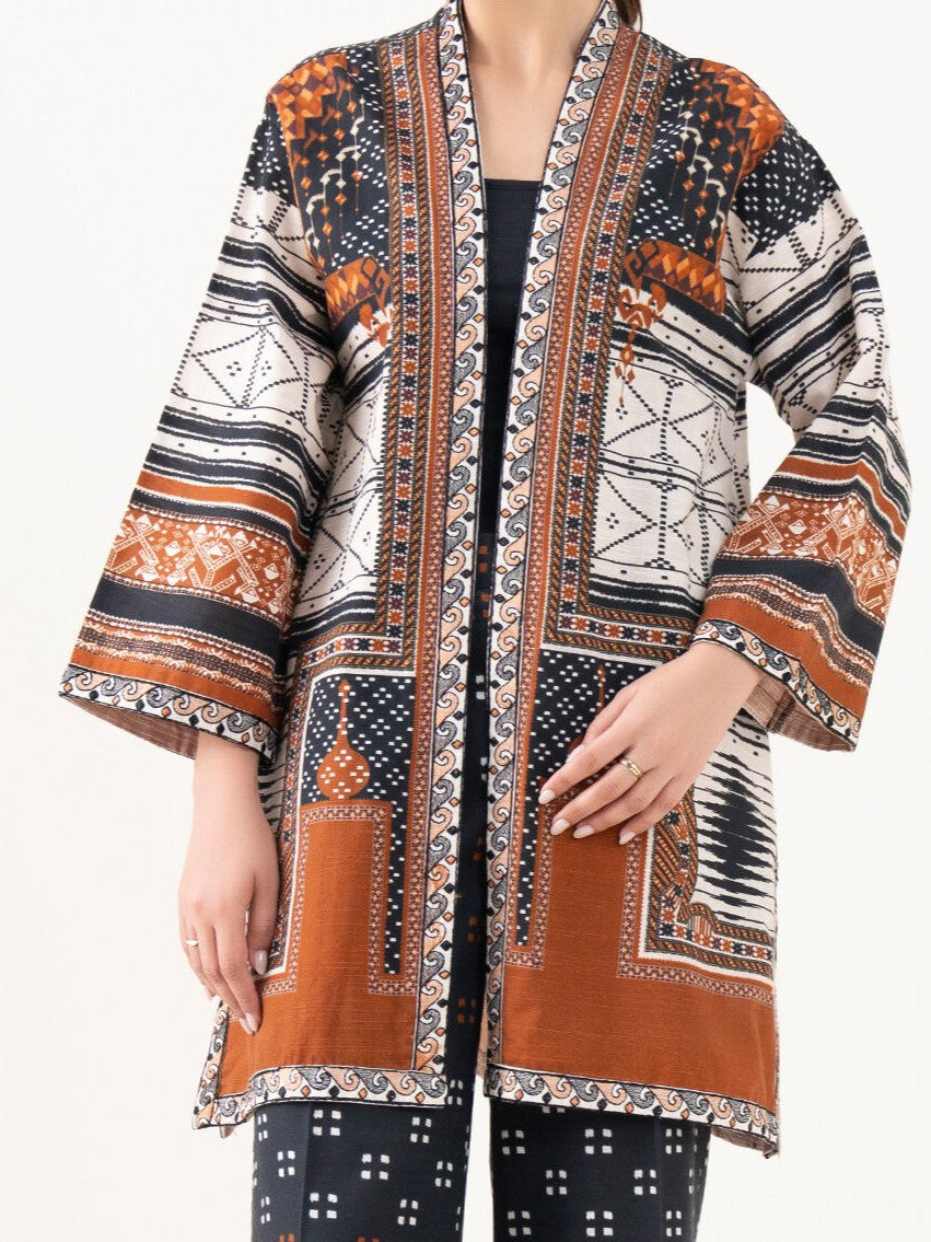 #031 - Embroidered Light Khaddar Jacket
