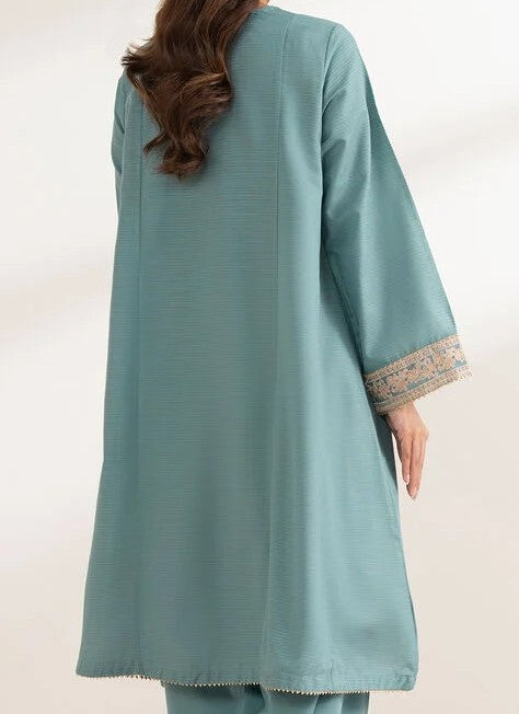 #022 - Embroidered Jacquard A-Line Shirt
