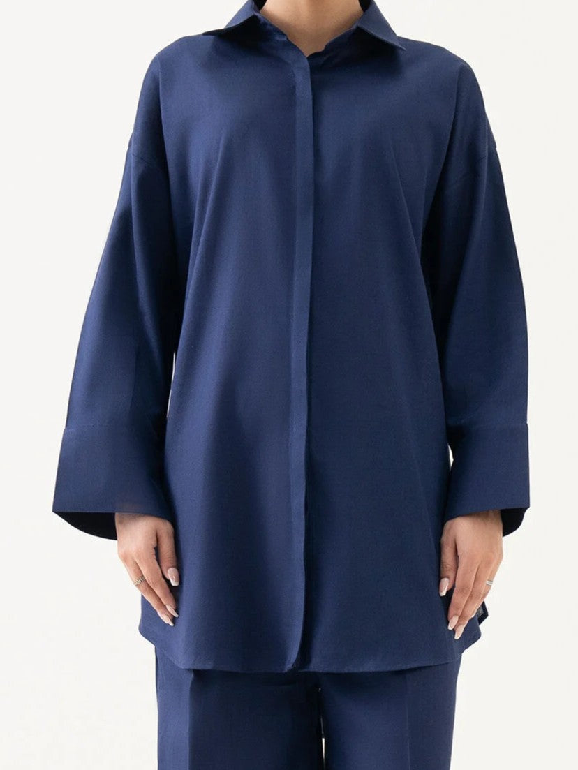 #039 - Solid Cotton Linen Shirt