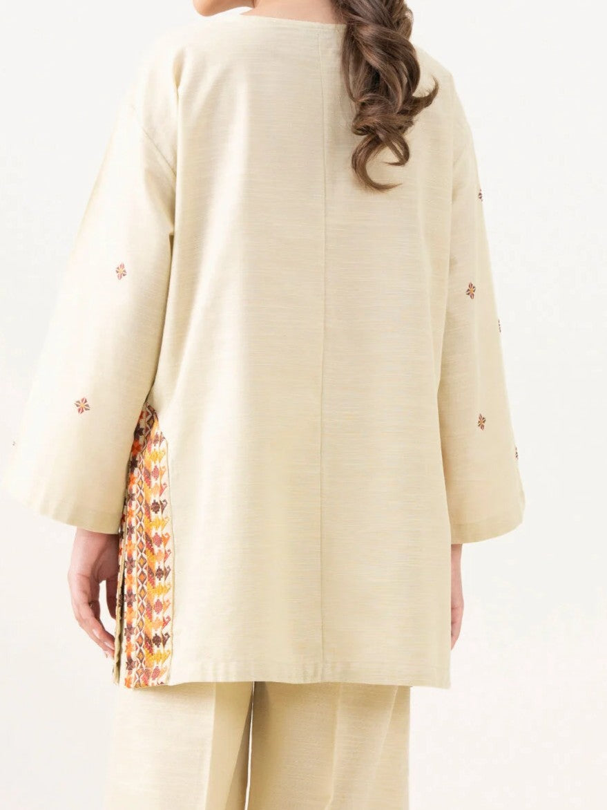 #028 - Embroidered Light Khaddar Shirt