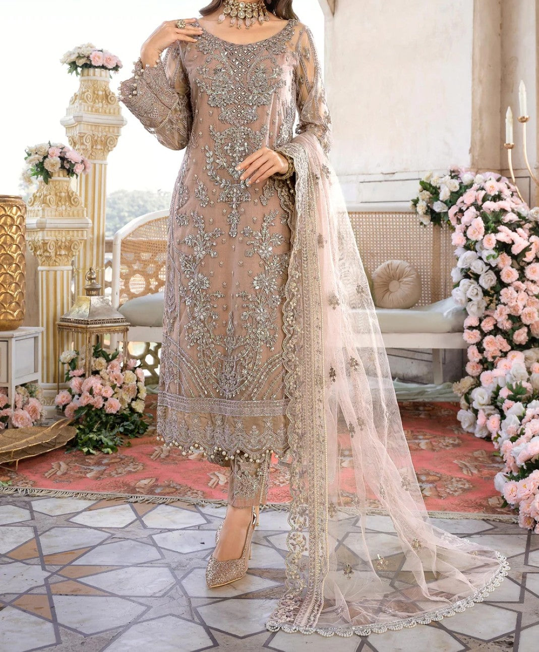 #0083 - Embroidered Suit 3 Piece (SALE)