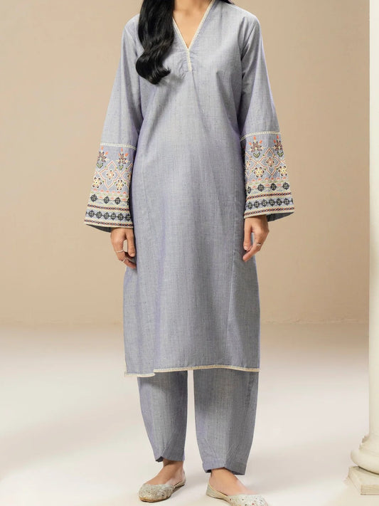 #043 - Yarn Dyed Embroidered Suit (2 Piece)