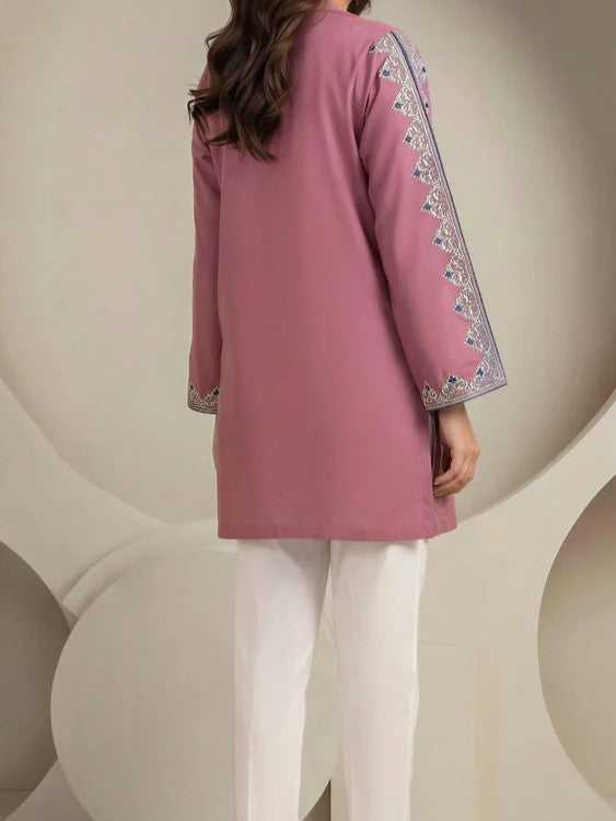 #030 - Cambric Slub  Embroidered Kurti (top)