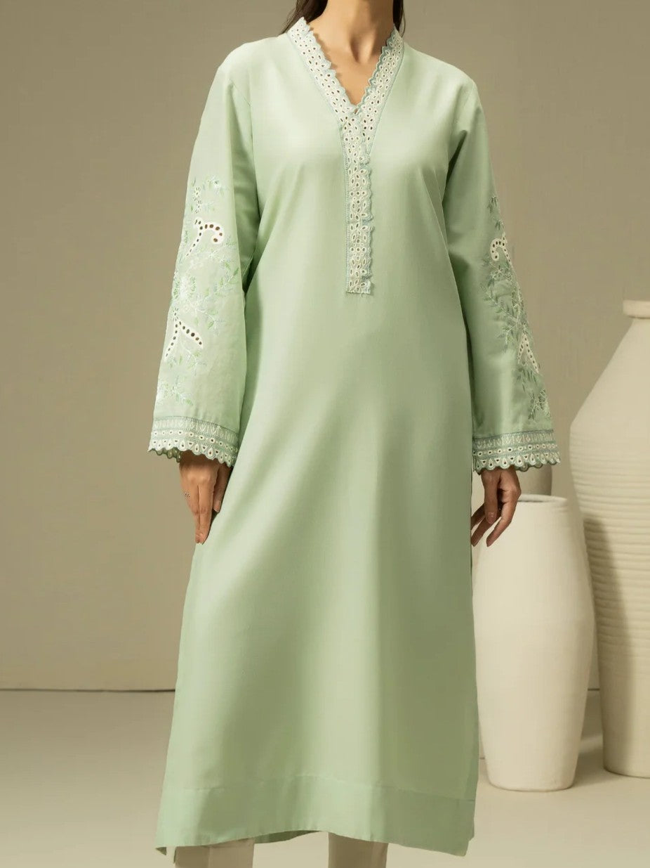 #023 - Hand woven Shirt-Embroidered