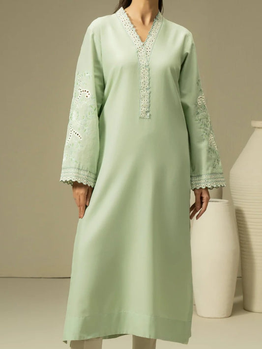 #023 - Hand woven Shirt-Embroidered