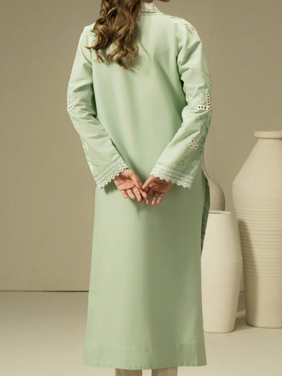 #023 - Hand woven Shirt-Embroidered