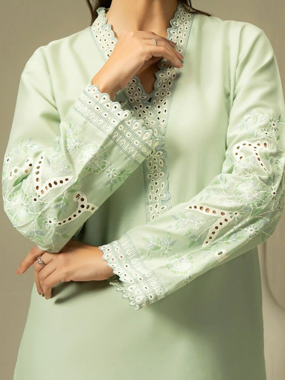 #023 - Hand woven Shirt-Embroidered
