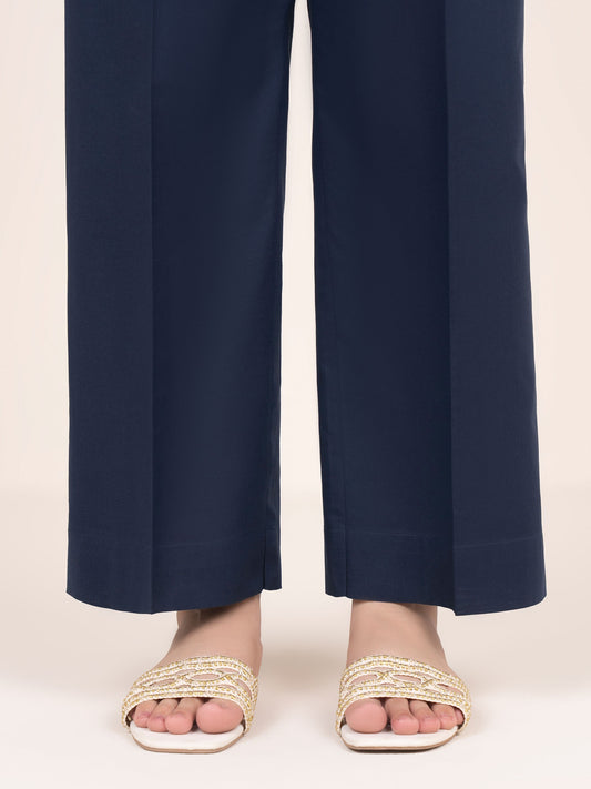 Solid Cambric Straight Pants