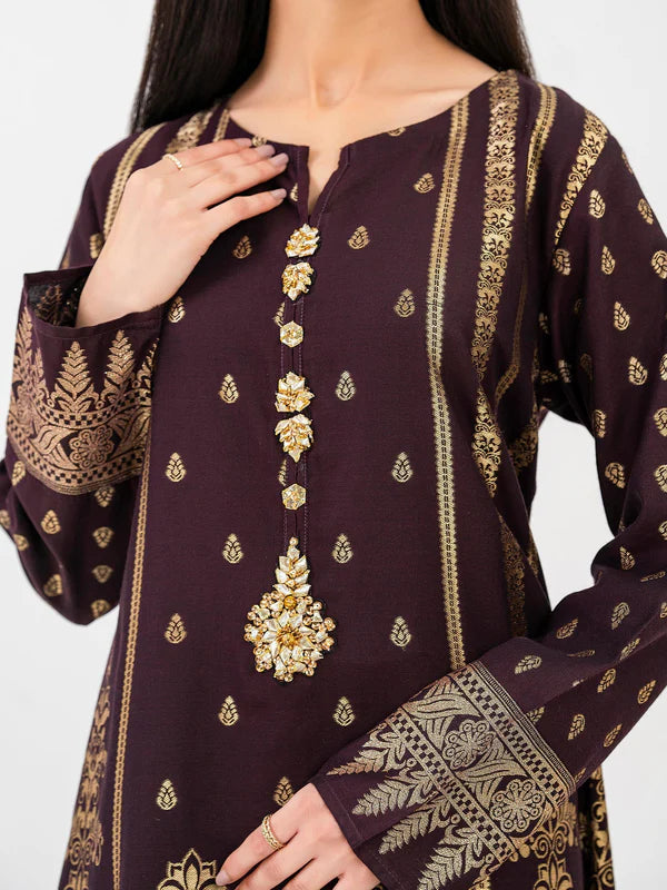 #018 - Jacquard Shirt-Embellished