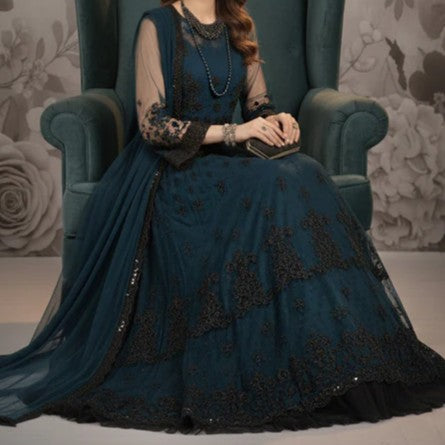 #0084 - Flared Maxi with Trousers & Dopatta (SALE)