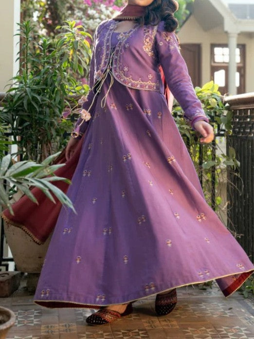 #0089 - Embroidered Frock with Vest & Dopatta (SALE)